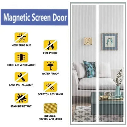 Magnetischer Anti-Mücken Vorhang – Automatisch schließendes Fliegengitter für Türen & Fenster