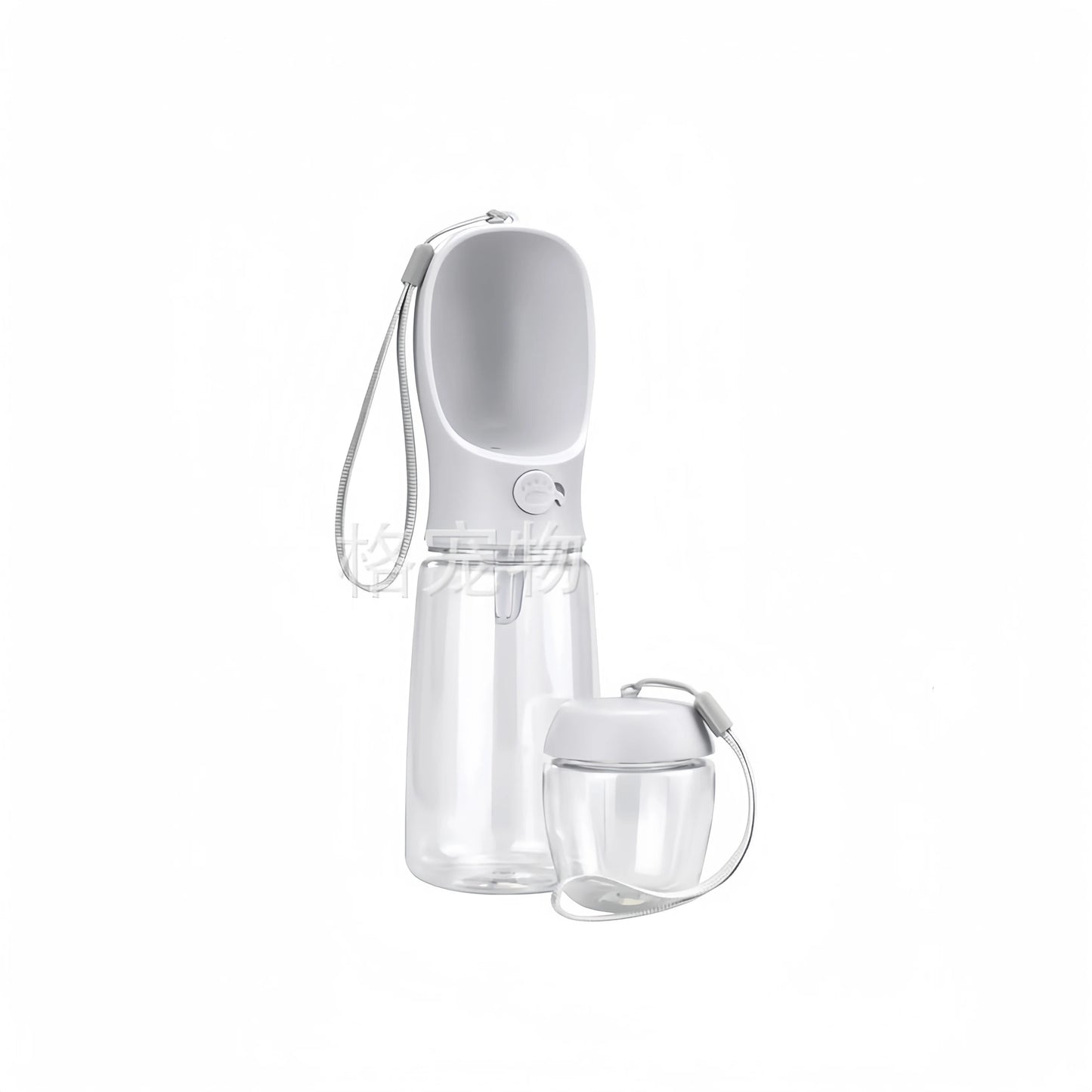 2 In 1 Portable Dog Cat Water Bottle with Storage Food and Water Container for Puppy Pets dogs Feeder Bowl Outdoor Travel
