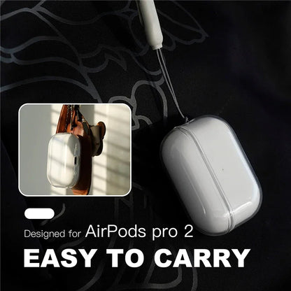 Klares Case mit Trageband für AirPods (Pro & alle Generationen) – Schutz & Stil in Einem!