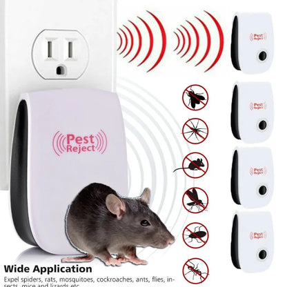 Elektronischer Schädlingsvertreiber – Ultraschallgerät gegen Mäuse, Kakerlaken, Insekten & Mücken für Zuhause & Büro