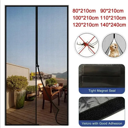 Magnetischer Anti-Mücken Vorhang – Automatisch schließendes Fliegengitter für Türen & Fenster